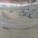 邵阳 芝麻白异形坐凳，自然面光面弧形加工