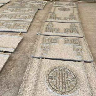 邵阳 白麻花岗岩外墙立面雕刻板