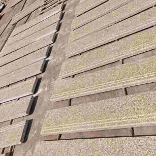 邵阳 黄金麻花岗岩光面楼梯踏步