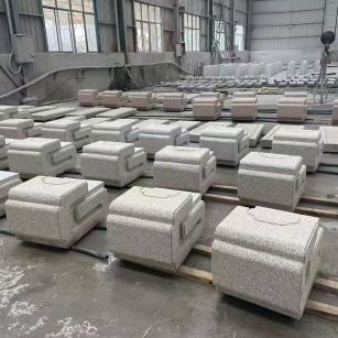 邵阳 白麻花岗岩异形加工-石凳，坐凳