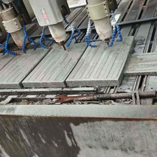 邵阳 芝麻白花岗岩荔枝面盲道雕刻