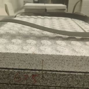 邵阳 芝麻白花岗岩6.0公分荔枝面五轴加工雕刻盲点