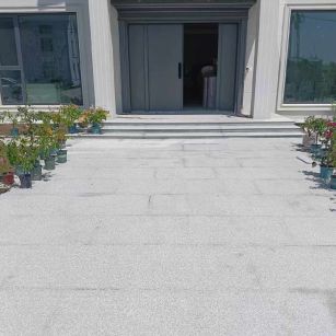 邵阳 芝麻白花岗岩地铺石地面铺装