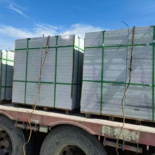 邵阳 芝麻白花岗岩地铺石装车日常