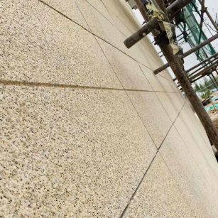 邵阳 黄金麻花岗岩荔枝面外墙干挂石材效果示例