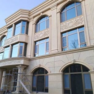 邵阳 黄金麻花岗岩别墅外墙干挂