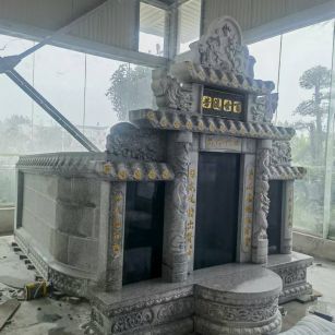 邵阳 芝麻白墓碑效果展示图