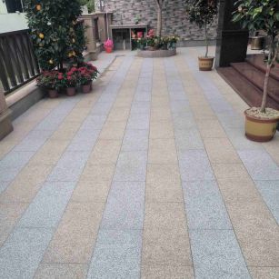 邵阳 黄金麻白麻荔枝面庭院铺装展示