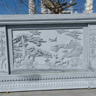 邵阳 芝麻白大型照壁，屏风，影壁