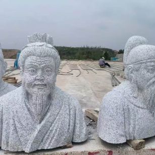 邵阳 白麻花岗岩石材人物立体雕刻