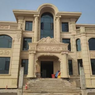 邵阳 黄金麻花岗岩别墅外墙干挂