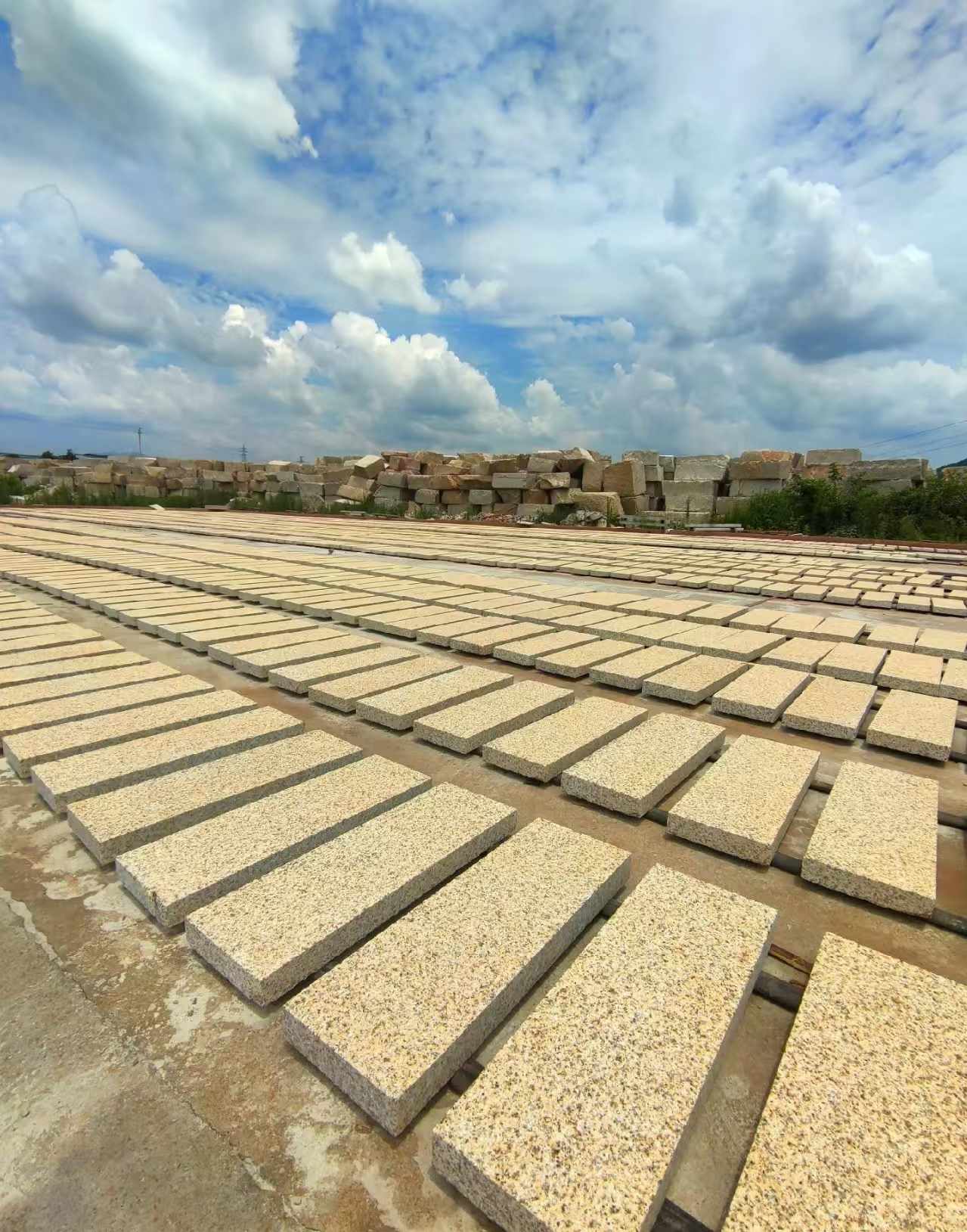 邵阳 黄金麻荔枝面花岗岩石材地铺石防护中