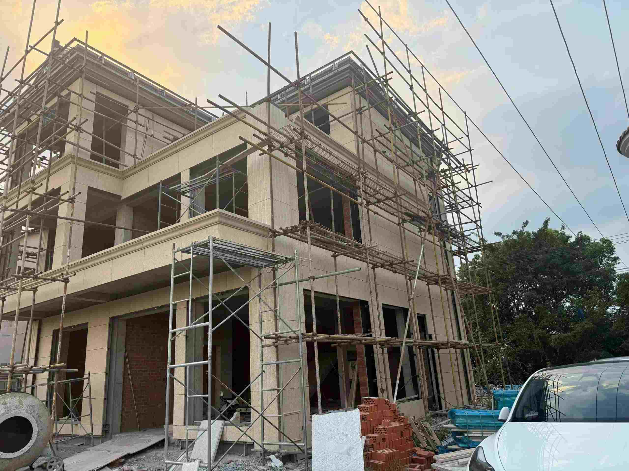 邵阳 黄金麻荔枝面花岗岩外墙干挂