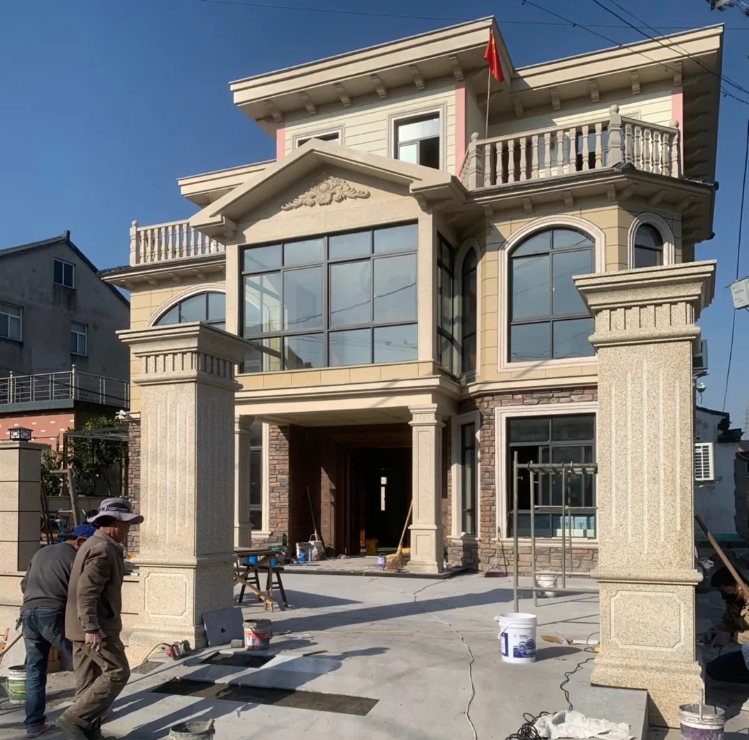 邵阳 黄金麻花岗岩荔枝面别墅外墙干挂私家专属