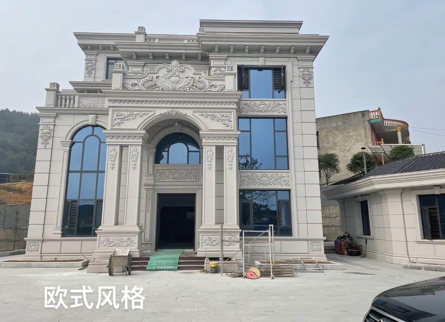 邵阳 白麻花岗岩别墅外墙干挂